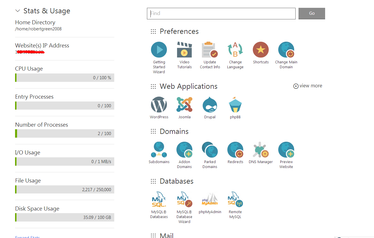 godaddy cpanel